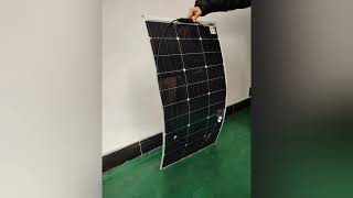 Demonstration on flexible solar panel 300w 100w 200w [upl. by Ongun]