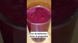 Jus de betterave citron et gingembre1 001 [upl. by Lorilyn]