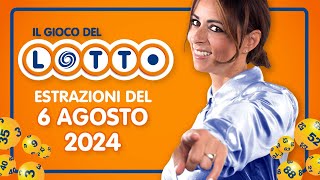 Estrazione in diretta del Gioco del Lotto e del Simbolotto di martedì 6 Agosto 2024 [upl. by Bocyaj]