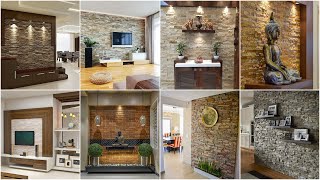 Latest Stone Wall Cladding Designs 2023 Living Room Stone Wall Decor IdeasStone Wall Cladding [upl. by Klarrisa]