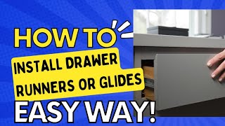 StepbyStep Guide Installing Drawer Runners and Glides Like a Pro [upl. by Varin]