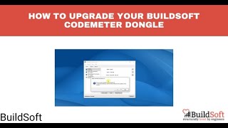 How to upgrade your BuildSoft CodeMeter dongle [upl. by Gray]