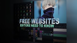 5 Free Websites created for Anime Video Editors [upl. by Sorgalim]