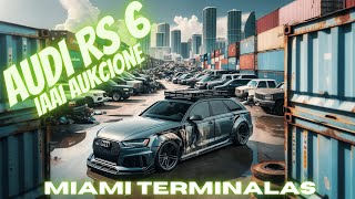 Audi RS6 radau MIAMI NORTH IAAI aukcione  taip pat rodau Jusu pirkinius Miami [upl. by Alludba]