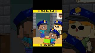 Undercover Betrayal Steves Secret Unmasked 👮‍♂️🚨minecraft shorts [upl. by Rhiana]