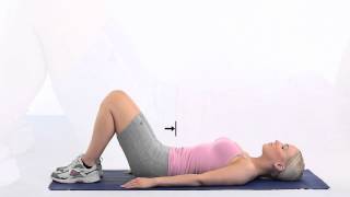 How to do a pelvic tilt lying down [upl. by Mezoff]