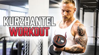 KURZHANTEL Ganzkörper Workout für Zuhause  Muskelaufbau mit diesen 5 Hantel Übungen für daheim [upl. by Ettelohcin390]