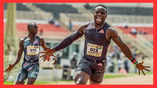 Kenyan FERDINAND OMANYA Break 100M RECORD979 OLYMPICS World Lead [upl. by Pond]