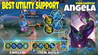 Angela Best Build and Emblem 2024  Angela Gameplay pt3  Roam Gameplay  MLBB [upl. by Douglas]