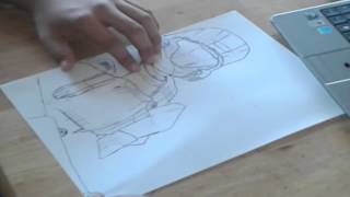 Speed Drawing Halo 3 ODST [upl. by Gerti]