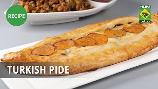 Turkish Pide Recipe  Masala Mornings  Shireen Anwar  Turkish Food [upl. by Spratt]