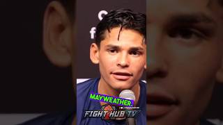 Ryan Garcia on “MAYWEATHER” PHILLY SHELL defence vs Oscar Duarte reveals Derrick James advice [upl. by Ahsitam819]