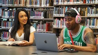 Blasting INAPPROPRIATE Songs in the Library PRANK PART 2 [upl. by Ijneb860]