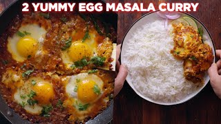 2 Yummy Egg Masala Curry For Dinner [upl. by Aloisius426]