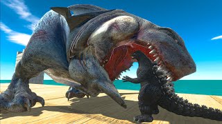 SHARKZILLA VS GODZILLA  Animal Revolt Battle Simulator [upl. by Bitthia]