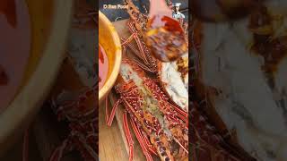 Grilled lobster lobster grilledlobster oceangrill seafood yummy food [upl. by Cyrilla]