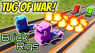 Brick Rigs EXTREME TUG OF WAR With Spycakes Camodo Gaming and Beautiful OB  Brick Rigs Gameplay [upl. by Umberto]