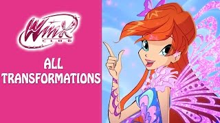 Winx Club  Watch all the Winx transformations [upl. by Flita]