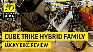 CUBE TRIKE HYBRID FAMILY 750 2023 REVIEW  Die LastenradAlternative zum Kleinwagen [upl. by Sissel727]