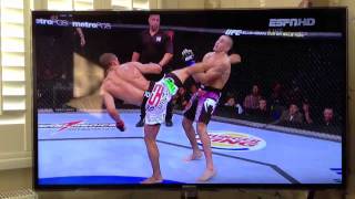 Edson Barboza vs Terry Etim Head kick knockout [upl. by Ardna893]