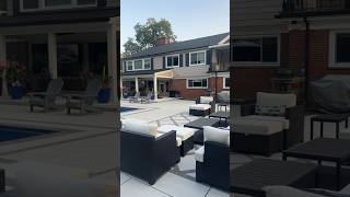 Backyard paver patio with a gazebo Techo Bloc Blu 60 pavers [upl. by Yalhsa316]