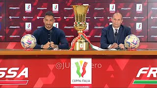 Conferenza stampa ALLEGRI DANILO pre AtalantaJuve Finale Coppa Italia quotLasceremo tutto in campoquot [upl. by Ibrek]