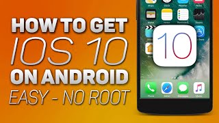 How To Make Android Look Like iOS 10 2016  No Root  Easy [upl. by Aniratac]