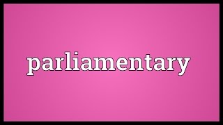 Parliamentary Meaning [upl. by Amato315]