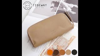 TIDEWAY（タイドウェイ） LIGHT LEATHER（ライトレザー） ROUND WALLET L T2861 [upl. by Enitsrik659]