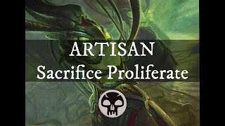 Standard Artisan Deck  Mono Black Sacrifice Proliferate  MTG Arena [upl. by Eusadnilem]