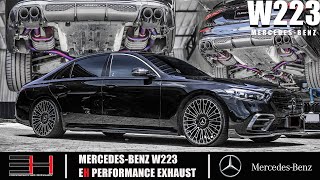 BRABUS S CLASS W223 with EH Titanium exhaust system [upl. by Lairea144]