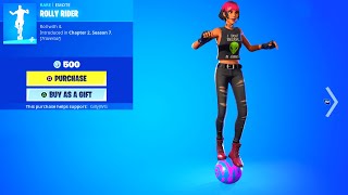 NEW ROLLY RIDER Emote Fortnite Item Shop [upl. by Stuppy]