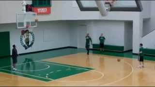 Ray Allen 3 Point Shooting Practice 1718 only missed one [upl. by Enneite]