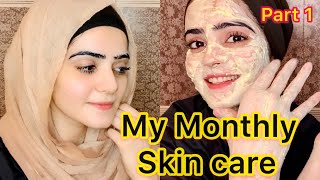 My Monthly Skin Care Routine  Dietitian Aqsa  Part 1 [upl. by Hsuk801]