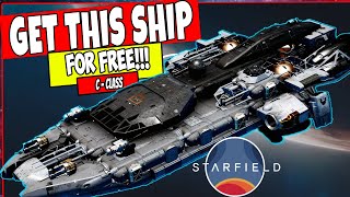 Starfield  Insane Class C Ship UC VISTA For Free  Amazing Stats And Beautiful Design [upl. by Tzong487]