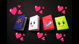 Cute mini booklet  How to make mini notebook  Diy mini booklet  how to make booklet [upl. by Enineg]