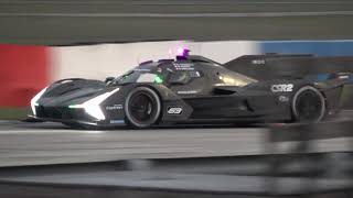 NEW Lamborghini SC63 GTP Hypercar Night Test at Sebring [upl. by Nnaitsirhc218]