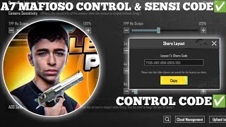 2024 A7 MAFIOSO PUBG SENSITIVITY CODE  A7 MAFIOSO PUBG CONTROL CODE  A7 MAFIOSO SETTINGS [upl. by Ealasaid]