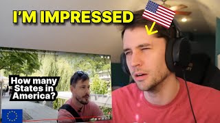 American reacts to What EUROPEANS know about AMERICA [upl. by Edward256]