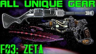 Fallout 3 Mothership Zeta  Unique Armor amp Weapons Guide DLC [upl. by Haisi]