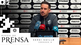 Rueda de prensa de Sergi Guilló previa al Antequera  Mérida  Temporada 2425  AD Mérida [upl. by Zacharie]