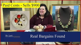 Real Bargains Found in Goodwill Bins amp Bluebox  Tiffany Paperweight Jewelry Silver by Dr Lori [upl. by Nod]