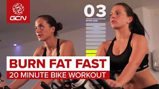 Burn Fat Fast 20 Minute Bike Workout [upl. by Dareg]