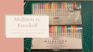 Zebra Mildliner vs Knockoff Highlighters [upl. by Atibat]