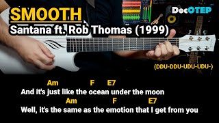 Smooth  Santana ft Rob Thomas 1999 Easy Guitar Chords Tutorial with Lyrics [upl. by Publias]