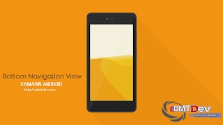 Xamarin Android Tutorial  Bottom Navigation View [upl. by Coulter199]