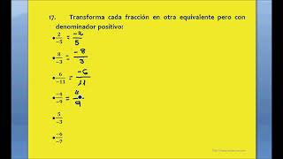 Clase 218  Ejercicio 17 Transformar denominadores negativos a positivos CURSO DE FRACCIONES [upl. by Nerdna]