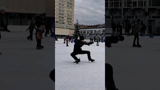 Iceskating Tricks in Vienna🔥 shorts iceskating public vienna [upl. by Hoppe882]