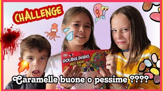 Candy Challenge  Caramelle buone o cattive❓ Chi avrà più fortuna ❓ non io 😂  challenge kids [upl. by Onfre]