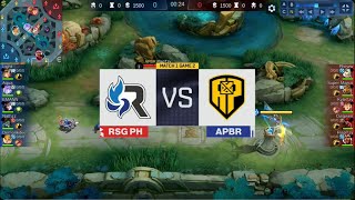 APBREN HANTAR RSG TO LOWER BRACKET 🔥 APBREN VS RSG PH GAME 2 MPL INVITATIONAL 2023 MOBILE LEGENDS [upl. by Nonek]